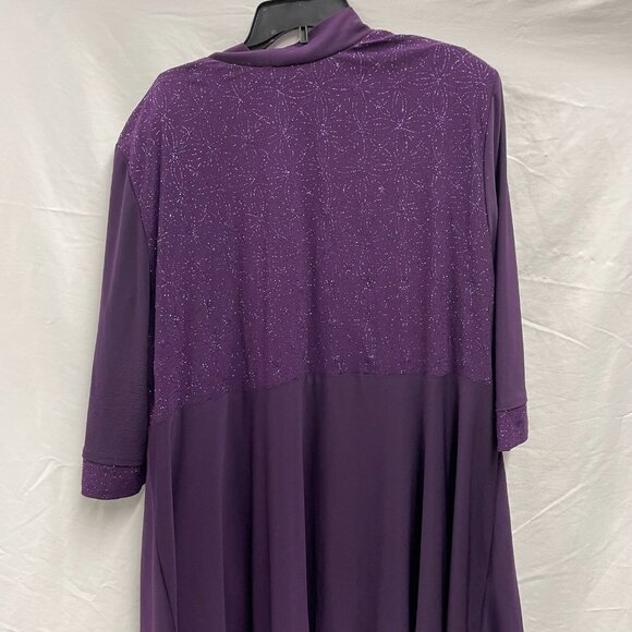 R & M Richards pants suit plum size 22 - Picture 6 of 9